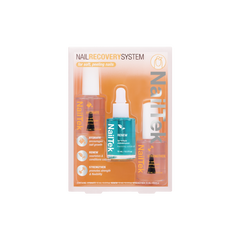 NailTek Nail Recovery System for soft, peeling nails, featuring hydration, renewal, and strengthening treatments for restoration.
