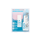 NailTek Nail Repair System for torn, cracked, or split nails, featuring resin, filler powder, and a nail buffer.